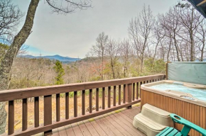 Rustic Clayton Log Cabin with Hot Tub and Views!, Clayton